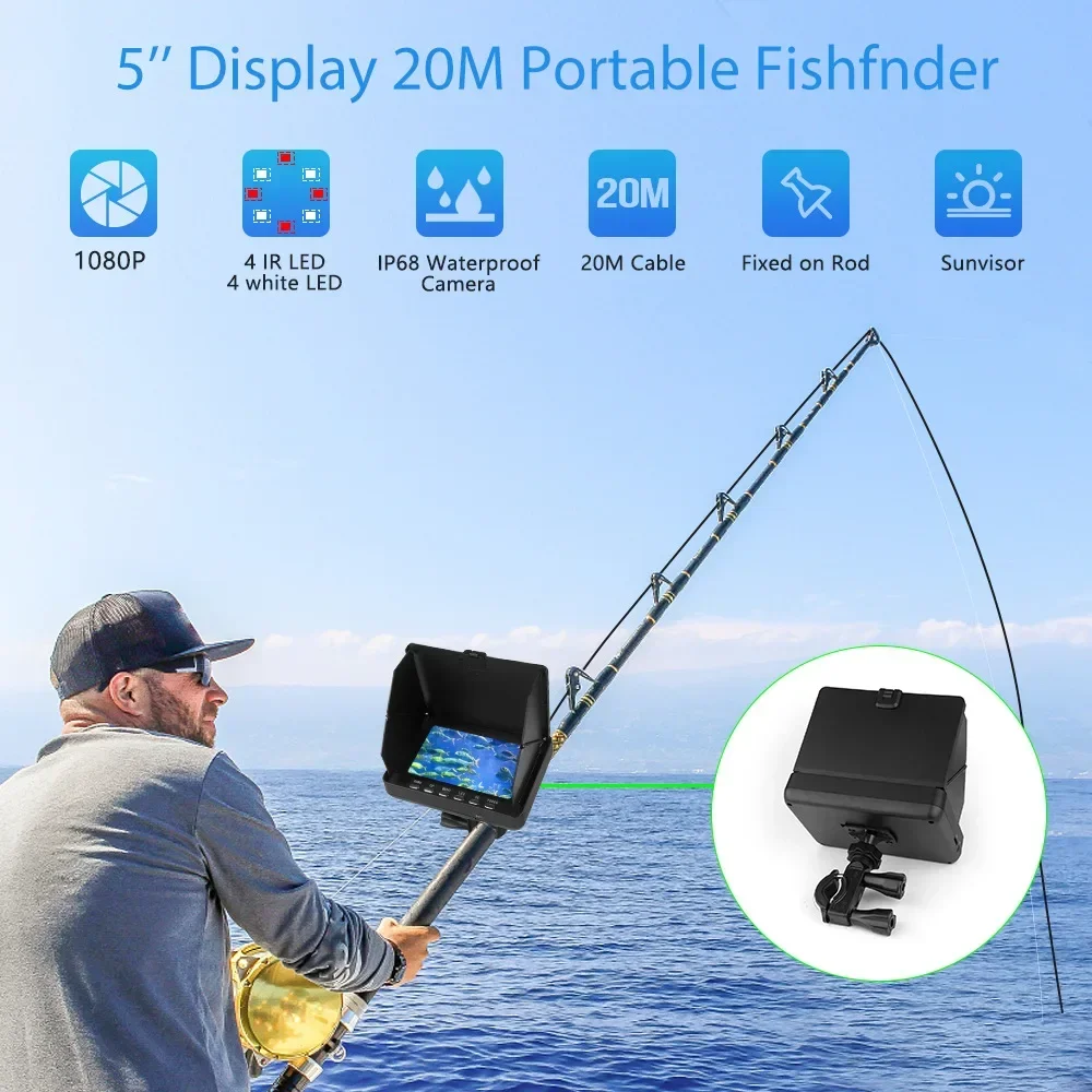 Fish Finder 5.0 Inch LCD Displ – Fish Finder Cable Bewertung und Preis