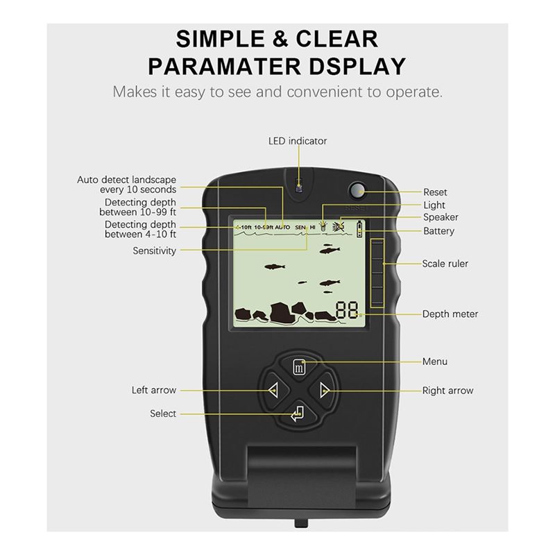 New Portable Fish Finder, Ice  – Fishing Depth Finder Bewertung und Preis