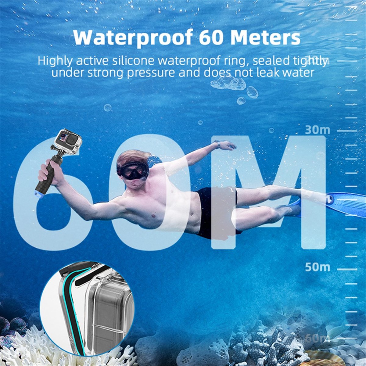 M05K 60M Waterproof Case for G – Underwater Camera Bewertung und Preis