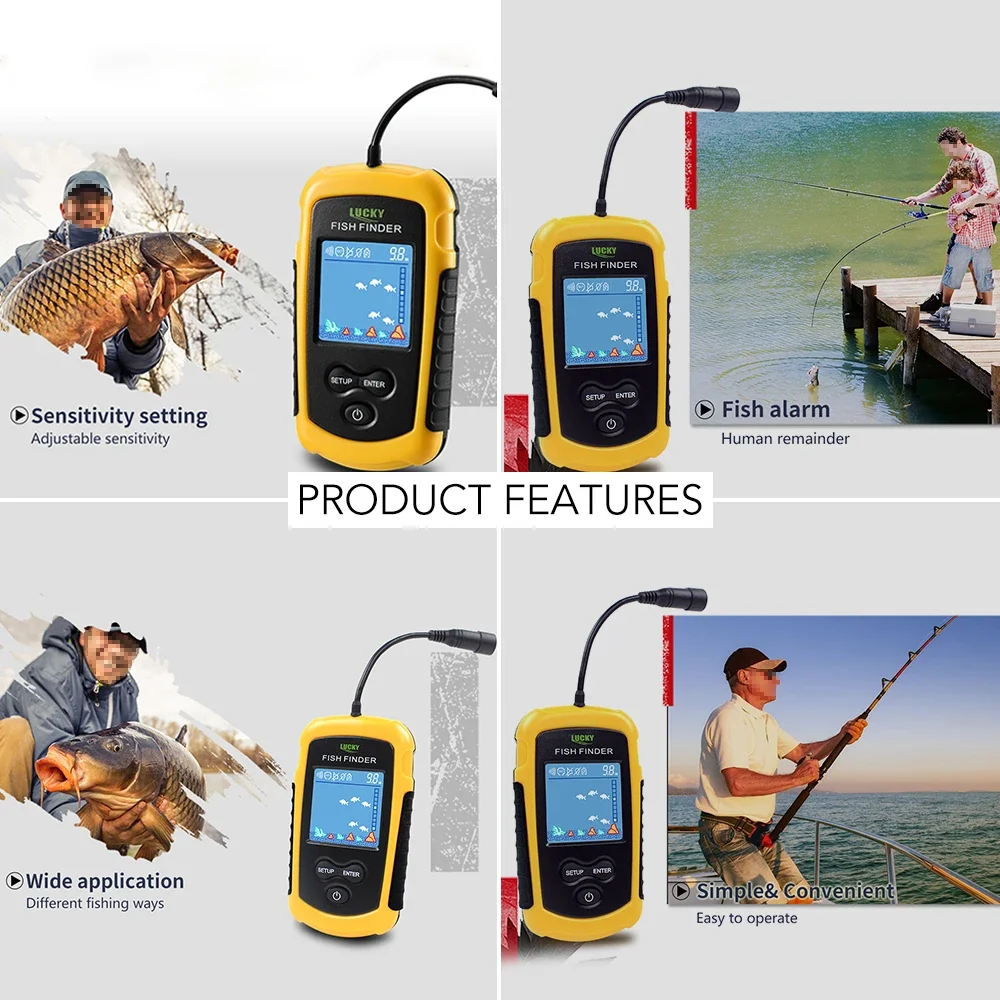 Lucky LCD Color Screen Portabl – Fish Finder Cable Bewertung und Preis