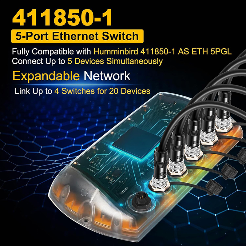 411850-1 AS ETH 5PGL Ethernet  – Fish Finder Cable Bewertung und Preis