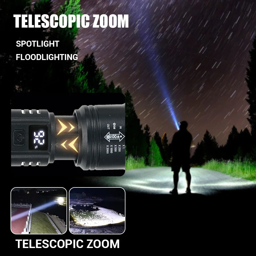 9900LM Powerful LED Flashlight – Fish Finder Battery Bewertung und Preis