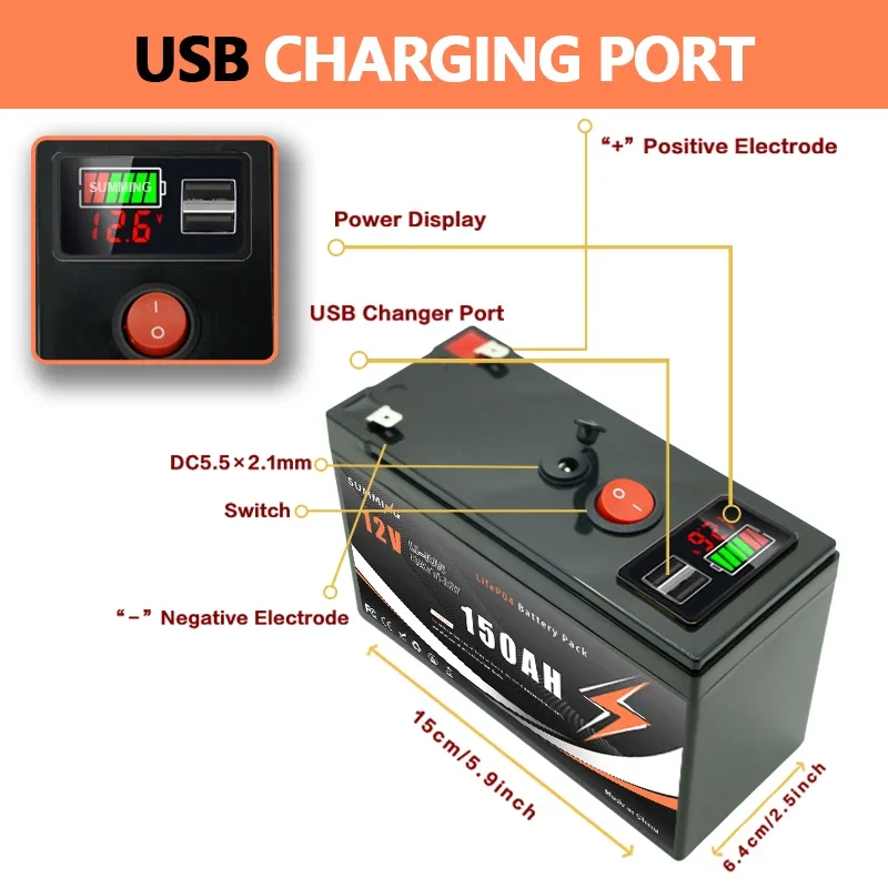 12V 150Ah Lithium  LiFeP04 Bat – Fish Finder Charger Bewertung und Preis