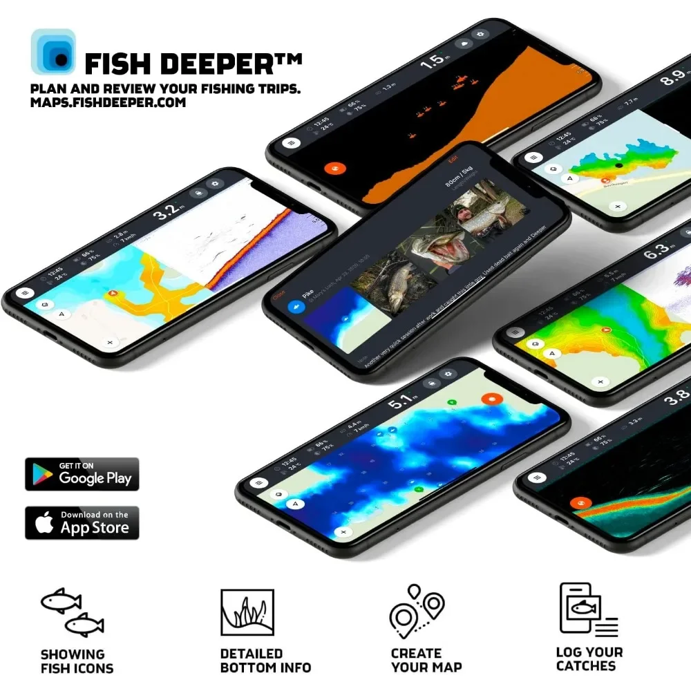 A  Chirp 2 Sonar Fish Finder - – Fish Finder Portable Bewertung und Preis