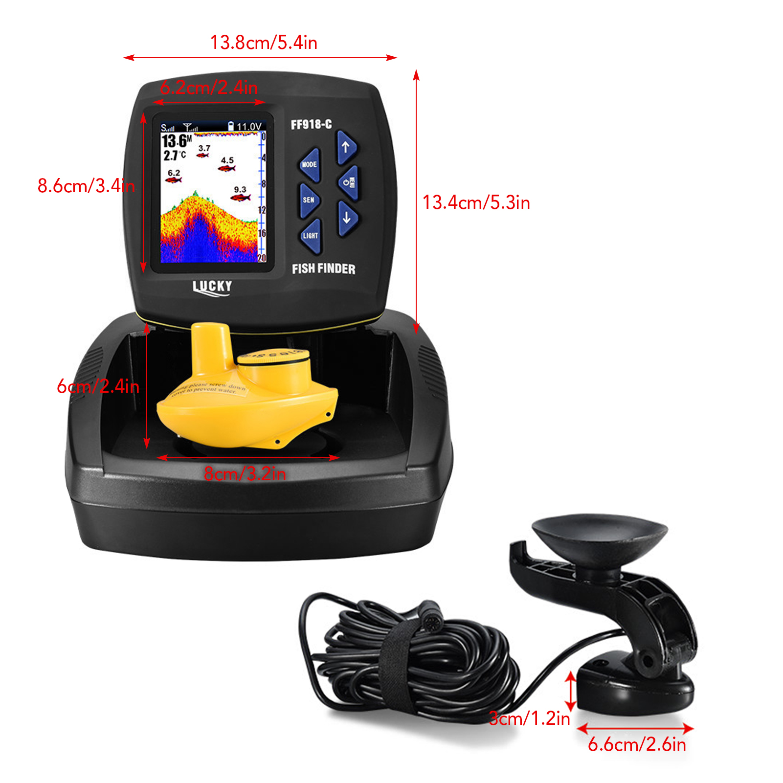 Fish Finder Wireless Sonar Sen – Fish Finder Transducer Bewertung und Preis