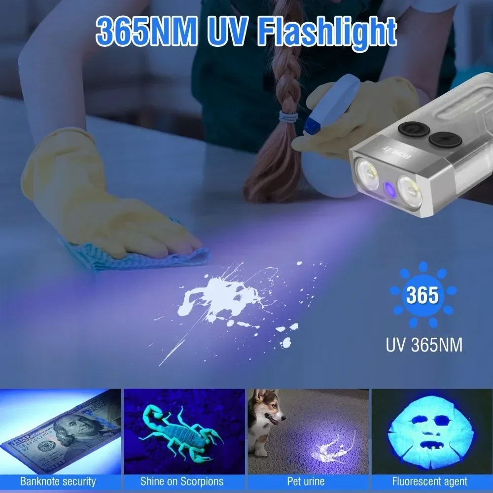 BORUiT V10 Keychain UV LED EDC – Fishing Light Bewertung und Preis