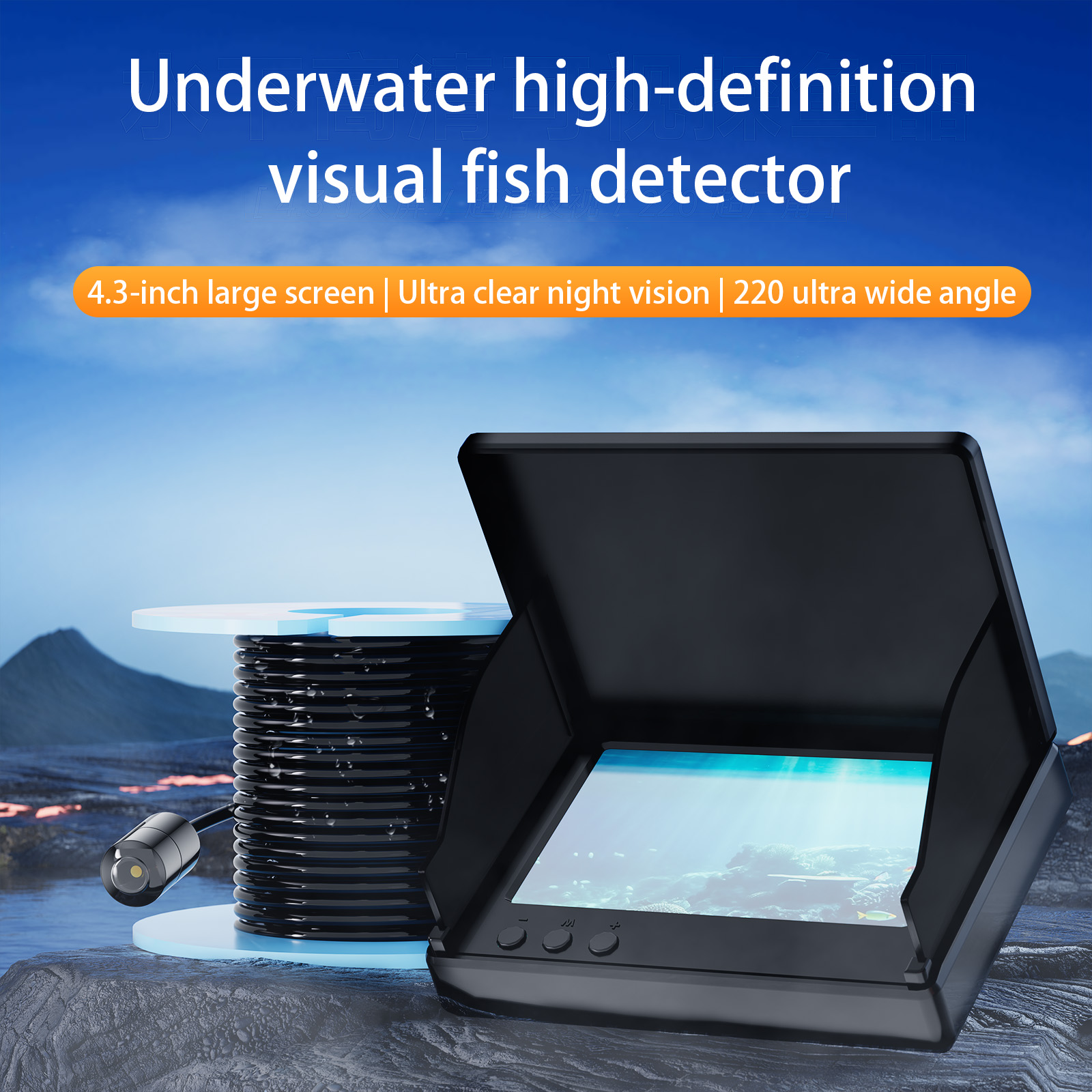 4.3 Inch Underwater 15/30M Fis – Fishing Camera Bewertung und Preis