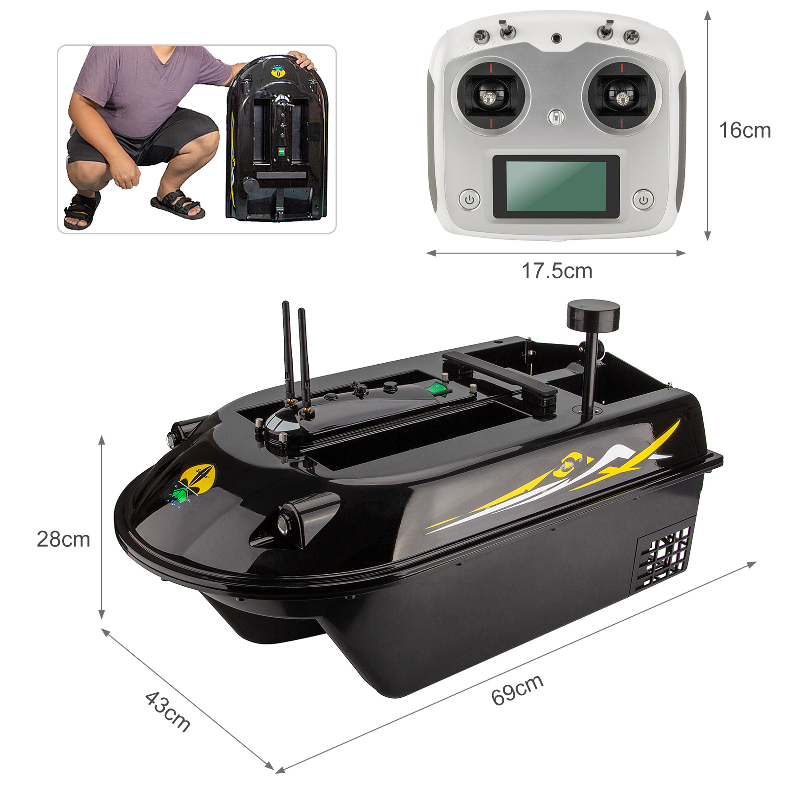 GPS RC Fish Bait Boat 8kg Load – Fishing Gps Bewertung und Preis