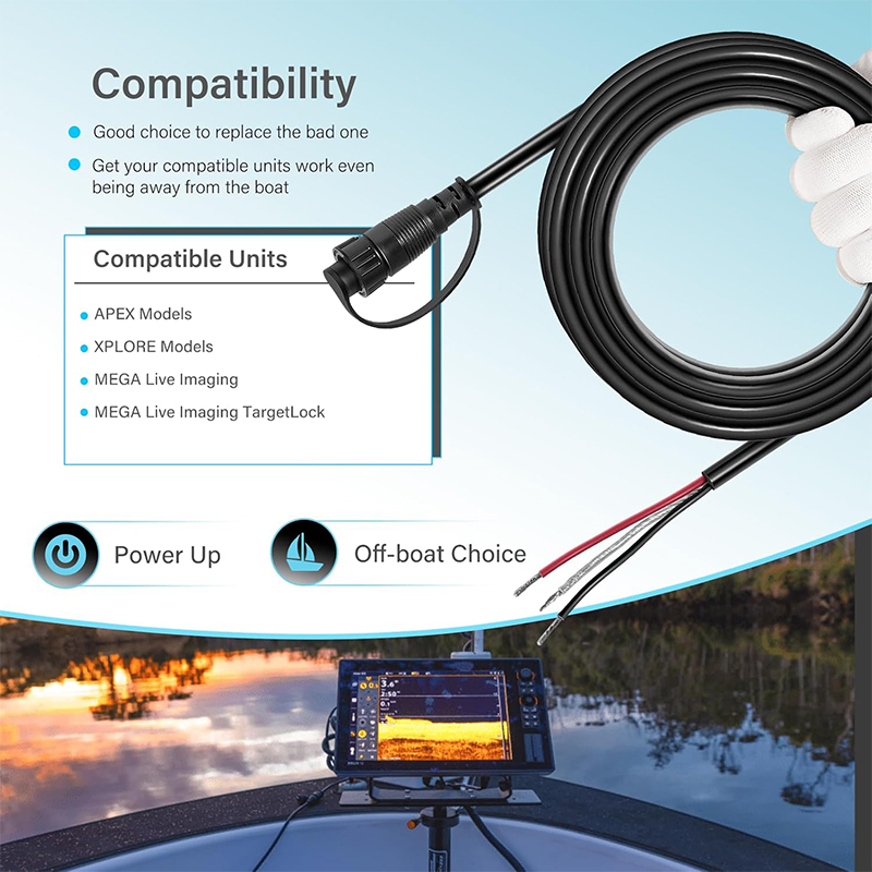 720110-1 PC13 Power Cable for  – Fish Finder Cable Bewertung und Preis