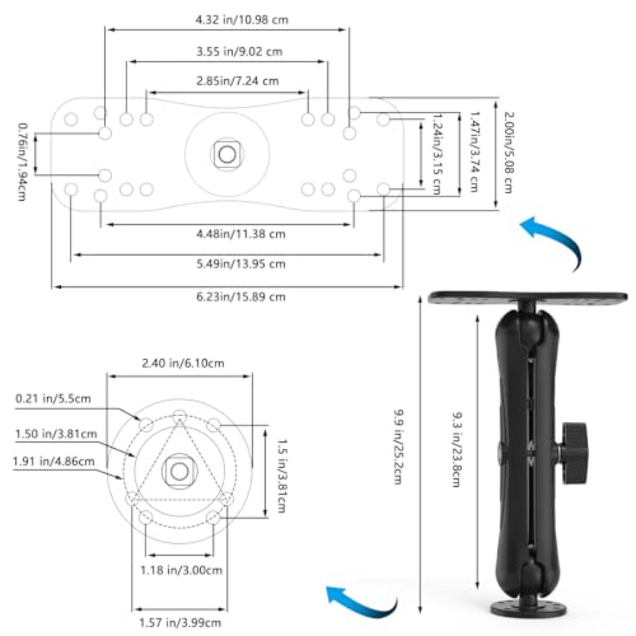 Aluminum Fish Finder Mount for – Fish Finder Mount Bewertung und Preis