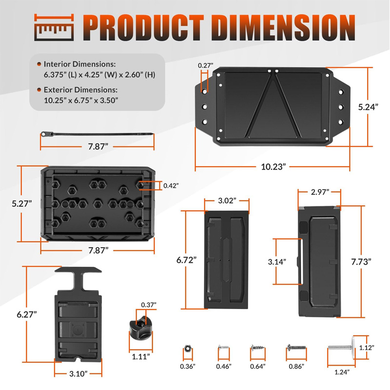 Track Mounted Battery Box for  – Fish Finder Battery Bewertung und Preis