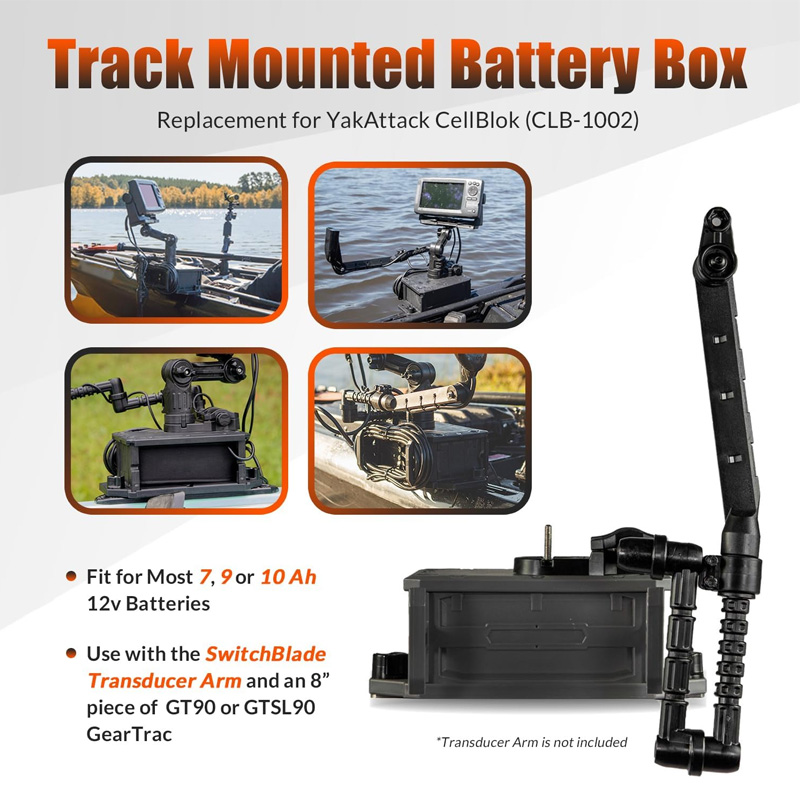 Track Mounted Battery Box for  – Fish Finder Battery Bewertung und Preis