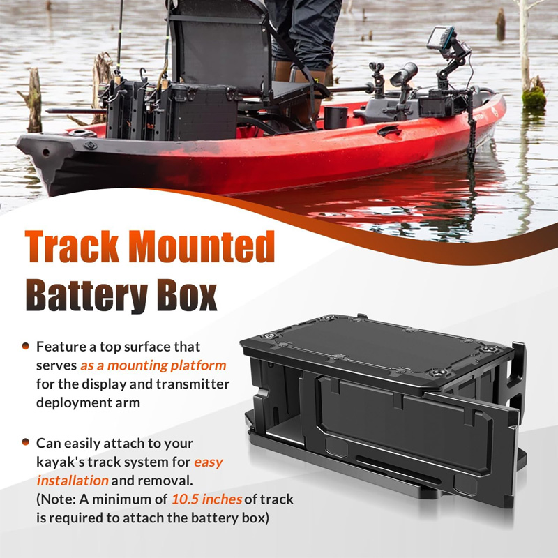 Track Mounted Battery Box for  – Fish Finder Battery Bewertung und Preis