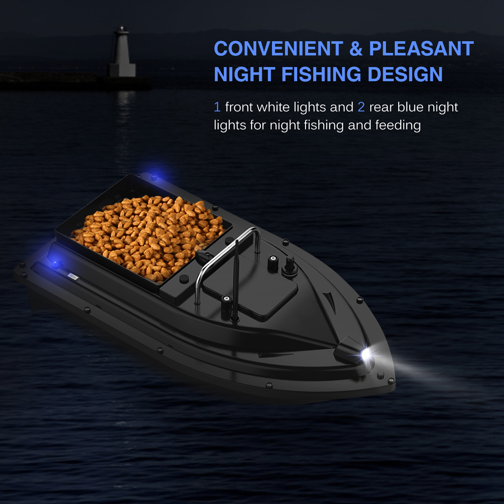 D16E GPS Fishing Bait Boat wit – Fishing Gps Bewertung und Preis